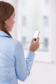 Woman using mobile phone